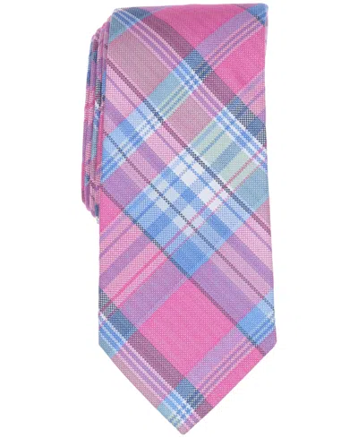 Club Room Men's Classic Plaid Tie, Macy's Exclusive In Pink