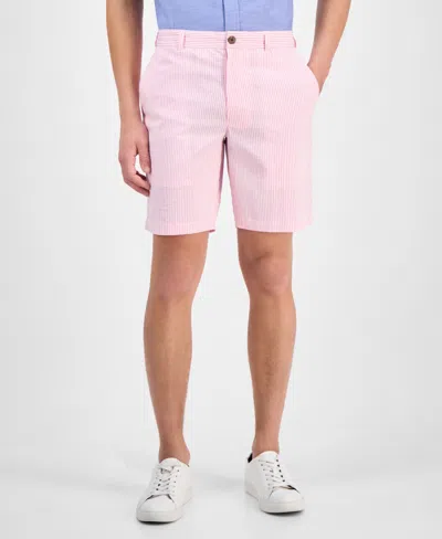 Club Room Men's Classic Seersucker Shorts, Exclusively At Macy's In Strawberry