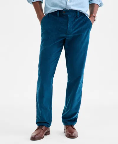 Club Room Men's Corduroy Trousers, Exclusively At Macy's In Blue