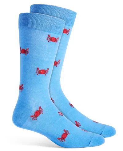 Club Room Men's Crab Crew Socks, Created For Macy's In Blue