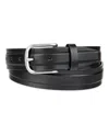 Club Room Men's Cut Edge Trapunto Stitched Casual Belt