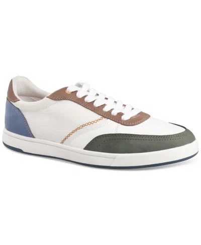 Club Room Men's Dawsonn Lace-up Sneakers, Exclusively At Macy's In White Linen