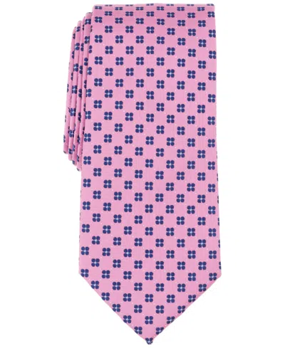 Club Room Men's Dovekie Box-pattern Tie, Exclusively At Macy's In Pink