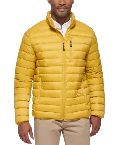 Club Room Men's Down Packable Quilted Puffer Jacket, Created For Macy's In Gold