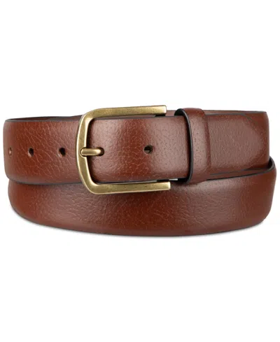 Club Room Luxury Men's Dress Belt, Created For Macy's In Brown