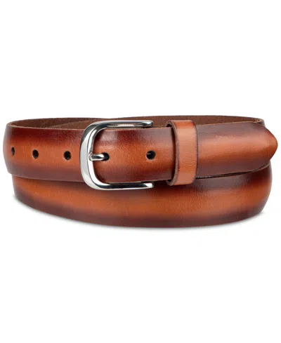Club Room Luxury Men's Dress Belt, Created For Macy's In Tan