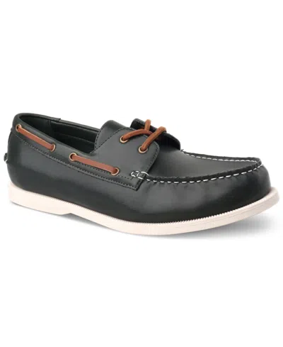 Club Room Men's Elliot Boat Shoes, Created For Macy's In Dark Green