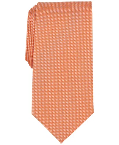 Club Room Men's Elm Solid Textured Tie, Created For Macy's In Orange