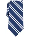Club Room Men's Evelyn Stripe Tie, Exclusively At Macy's In Navy