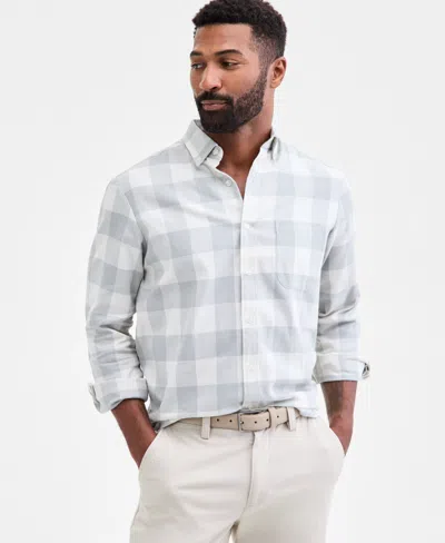 Club Room Men's Fabula Long-sleeve Cotton Plaid Flannel Shirt, Macy's Exclusive In Multi