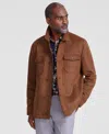 Club Room Men's Faux-suede Jacket, Created For Macy's In Brown Bark