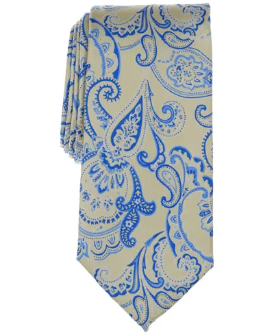 Club Room Men's Hulbert Paisley Tie, Exclusively At Macy's In Yellow