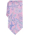 Club Room Men's Hulbert Paisley Tie, Exclusively At Macy's In Pink