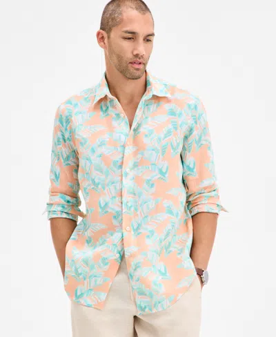 Club Room Men's Leaf-print Shirt, Exclusively At Macy's In Multi