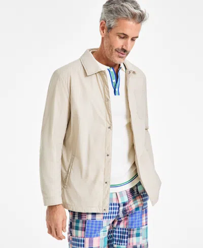 Club Room Men's Lightweight Fill Shacket, Exclusively At Macy's In Stone Wall