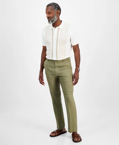Club Room Men's Linen Solid Pants, Created For Macy's