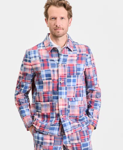 Club Room Men's Madras Shirt Jacket, Macy's Exclusive In Multi