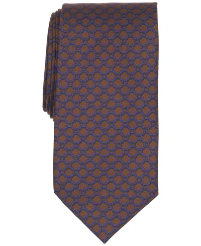 Club Room Men's Martintown Link Classic Tie In Brown