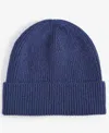 Club Room Men's Merino Wool Beanie, Created For Macy's In Navy