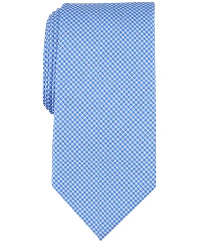 Club Room Men's Micro-grid Tie, Created For Macy's In Lt.blue