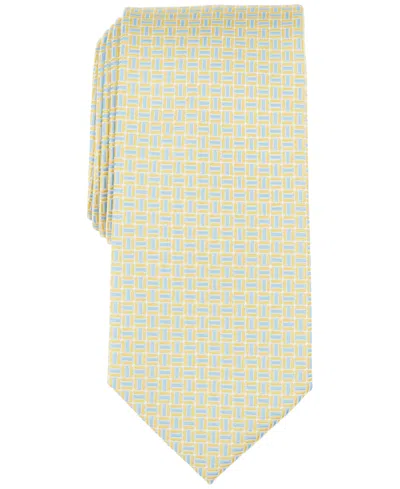 Club Room Men's Midland Classic Neat Tie, Exclusively At Macy's In Yellow