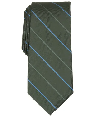 Club Room Men's Nassau Stripe Tie In Hunter