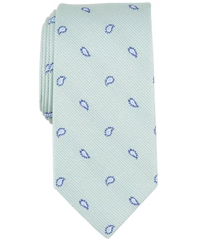 Club Room Men's Paisley Teardrop Tie, Created For Macy's In Green