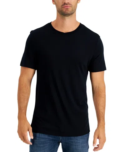 Club Room Men's Pajama T-shirt, Created For Macy's In Black