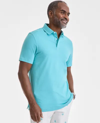 Club Room Men's Pima Knit Polo Shirt, Exclusively At Macy's In Etched Gla