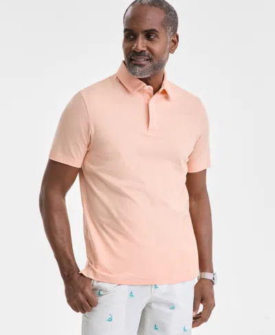 Club Room Men's Pima Knit Polo Shirt, Exclusively At Macy's In Med Pink