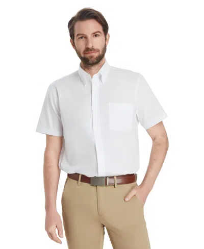 Club Room Men's Pinpoint Oxford Dress Shirt, Macy's Exclusive In White
