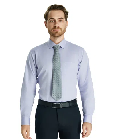 Club Room Men's Pinpoint Solid Dress Shirt, Macy's Exclusive In Gray