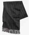 Club Room Men's Pinstripe Cashmere Scarf, Macy's Exclusive In Gray