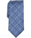 Club Room Men's Preston Grid Tie, Created For Macy's In Blue