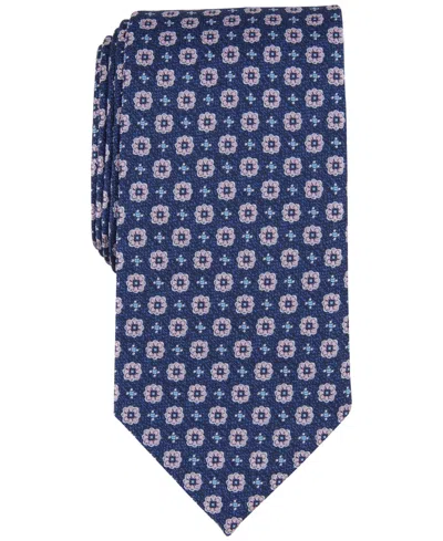 Club Room Men's Prospect Medallion Tie, Created For Macy's In Blue