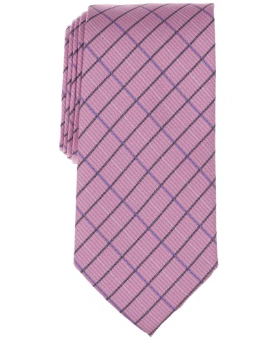 Club Room Men's Quaise Classic Grid Print Tie, Exclusively At Macy's