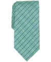 Club Room Men's Quaise Classic Grid Print Tie, Exclusively At Macy's In Green