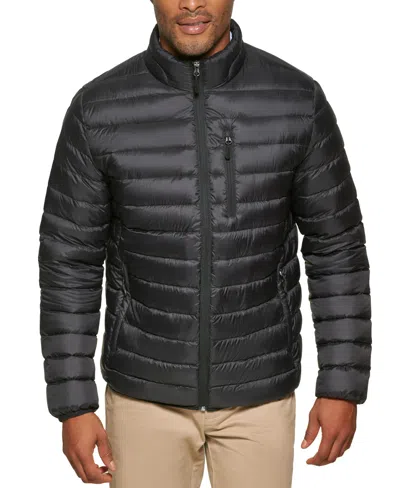 Club Room Men's Quilted Packable Puffer Jacket, Created For Macy's In Black,teal