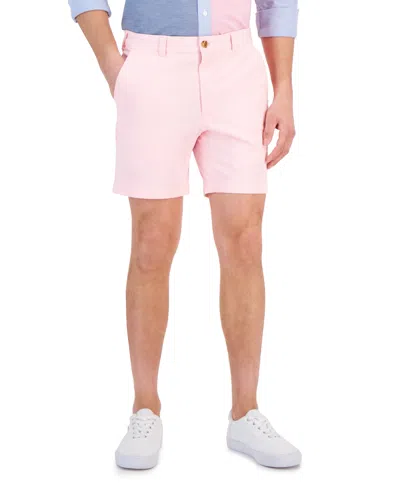 Club Room Men's Regular-fit 7" 4-way Stretch Shorts, Created For Macy's In Rose Shadow