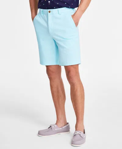 CLUB ROOM MEN'S REGULAR-FIT 9" 4-WAY STRETCH SHORTS, CREATED FOR MACY'S