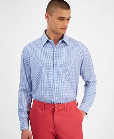 Club Room Men's Regular-fit Dress Shirt, Created For Macy's In Laser Blue