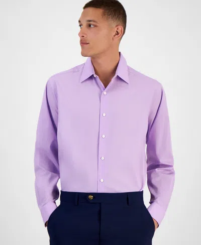 Club Room Men's Regular-fit Dress Shirt, Created For Macy's In Purple