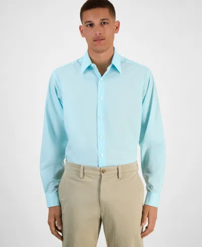 Club Room Men's Regular-fit Dress Shirt, Created For Macy's In Blue