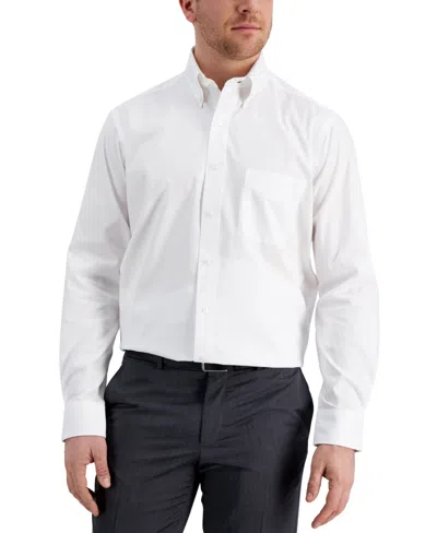 Club Room Men's Regular Fit Pinpoint Dress Shirt, Created For Macy's In White