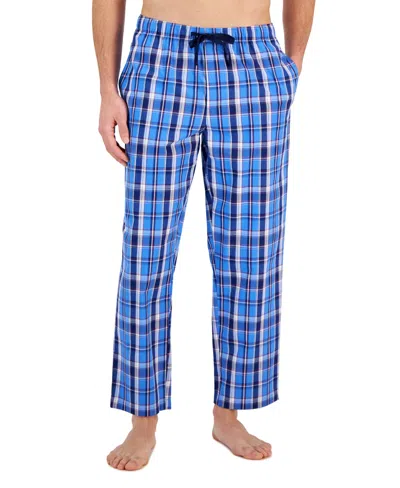 Club Room Men's Regular-fit Plaid Pajama Pants, Created For Macy's In Pj Pant