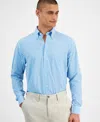 CLUB ROOM MEN'S REGULAR FIT TRAVELER DRESS SHIRT, CREATED FOR MACY'S