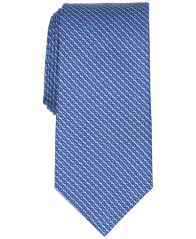 Club Room Men's Richmond Classic Design Silk Tie, Macy's Exclusive In Blue