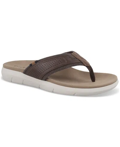 Club Room Men's Roger Slip-on Sandals, Created For Macy's In Brown