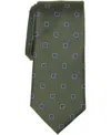 Club Room Men's Saddlebrook Neat Tie, Macy's Exclusive In Green
