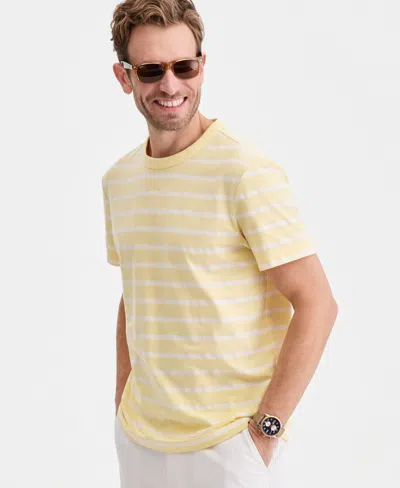 Club Room Men's Sail Stripe T-shirt, Macy's Exclusive In Yellow